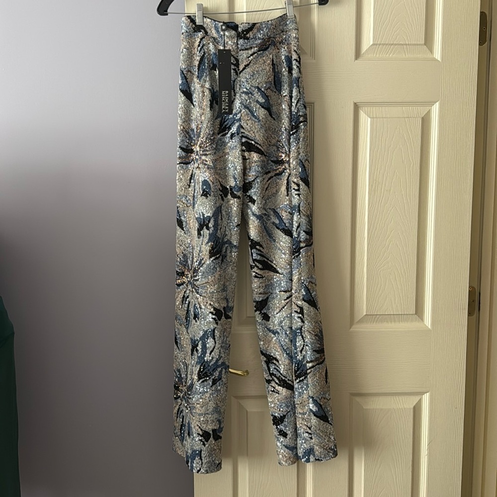 NWT Badgley Mischka sequined pant